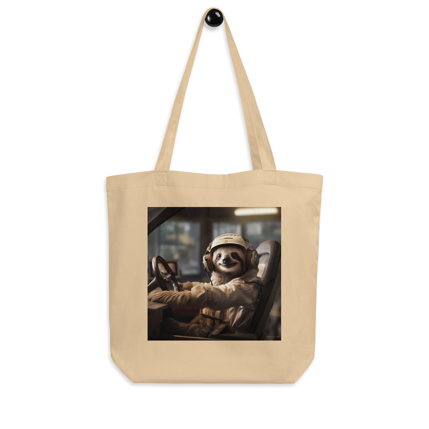 Sloth F1 Car Driver Eco Tote Bag