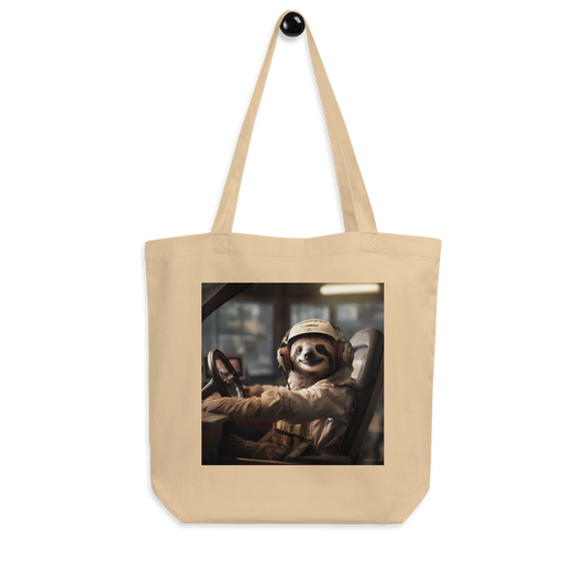 Sloth F1 Car Driver Eco Tote Bag