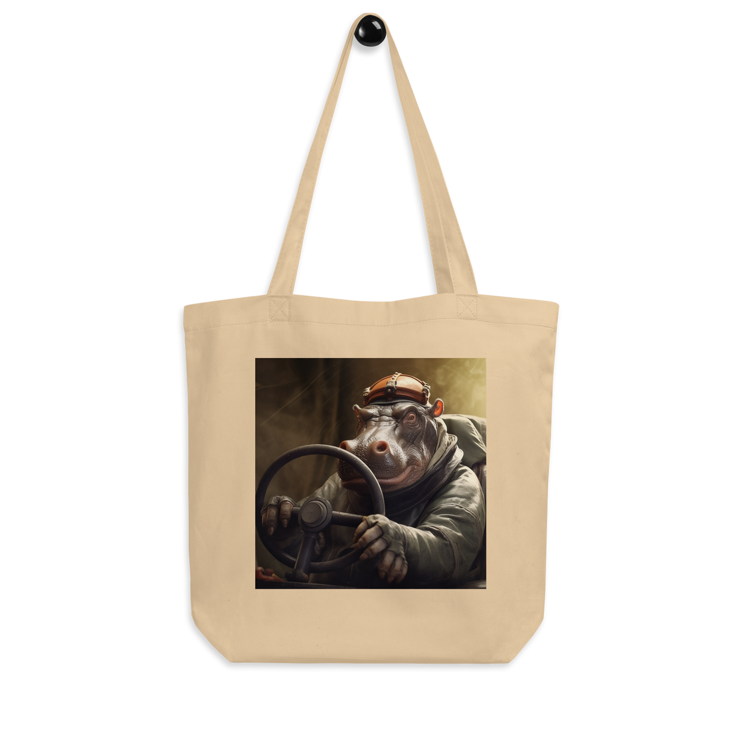 Hippo F1 Car Driver Eco Tote Bag