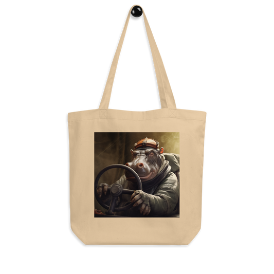 Hippo F1 Car Driver Eco Tote Bag