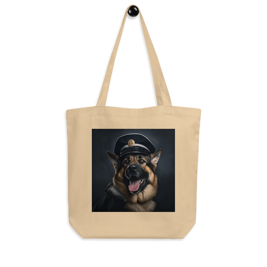 German Shepherd Police Officer Eco Tote Bag