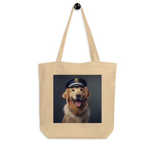 Golden Retriever Police Officer Eco Tote Bag