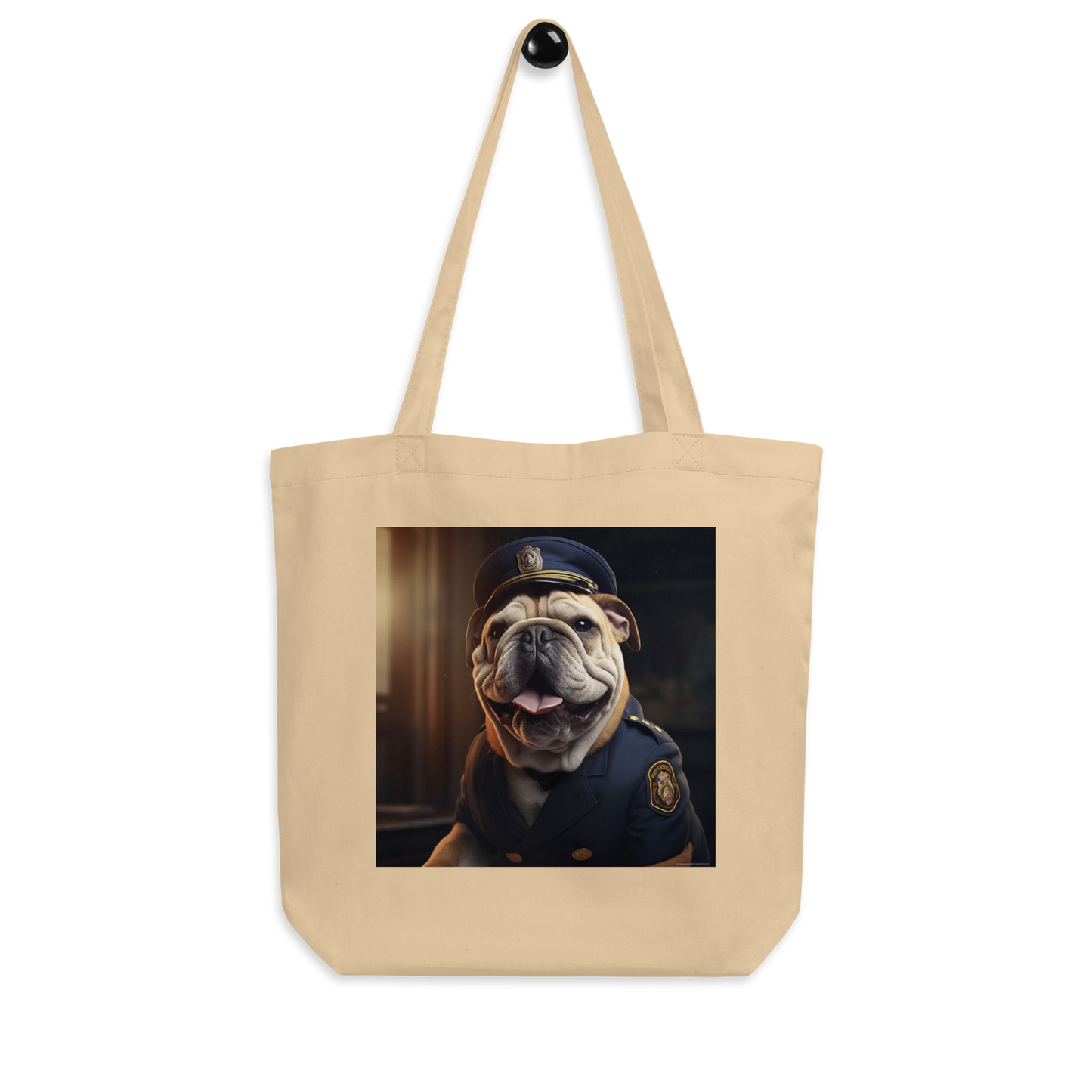 Bulldog Police Officer Eco Tote Bag