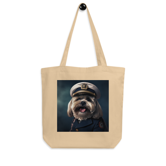 Shih Tzu Police Officer Eco Tote Bag