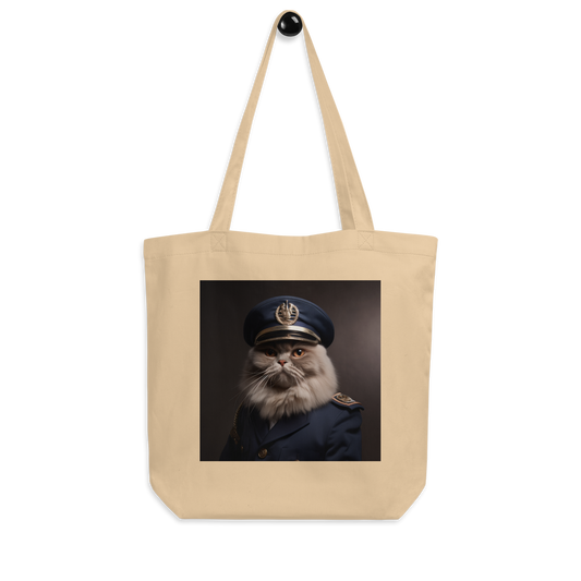 Maine Coon Police Officer Eco Tote Bag