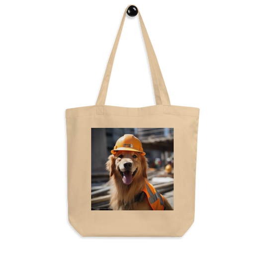 Golden Retriever Engineer Eco Tote Bag