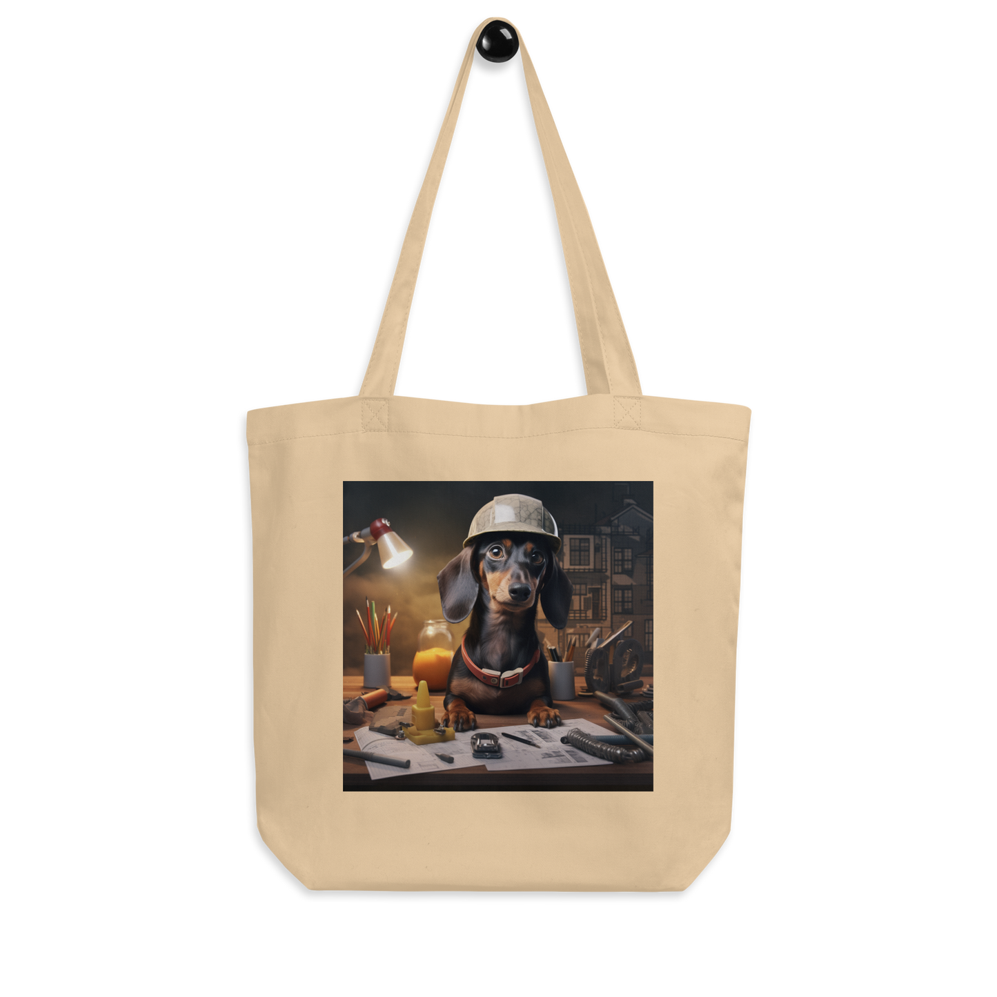 Dachshund Engineer Eco Tote Bag