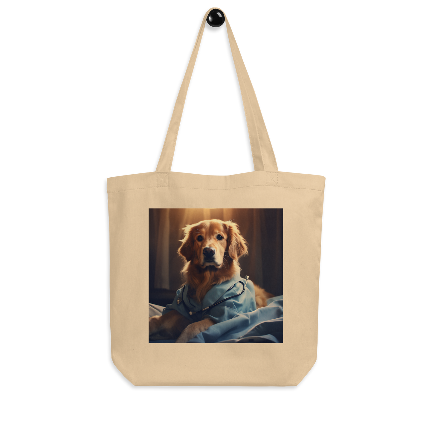 Golden Retriever Nurse Eco Tote Bag