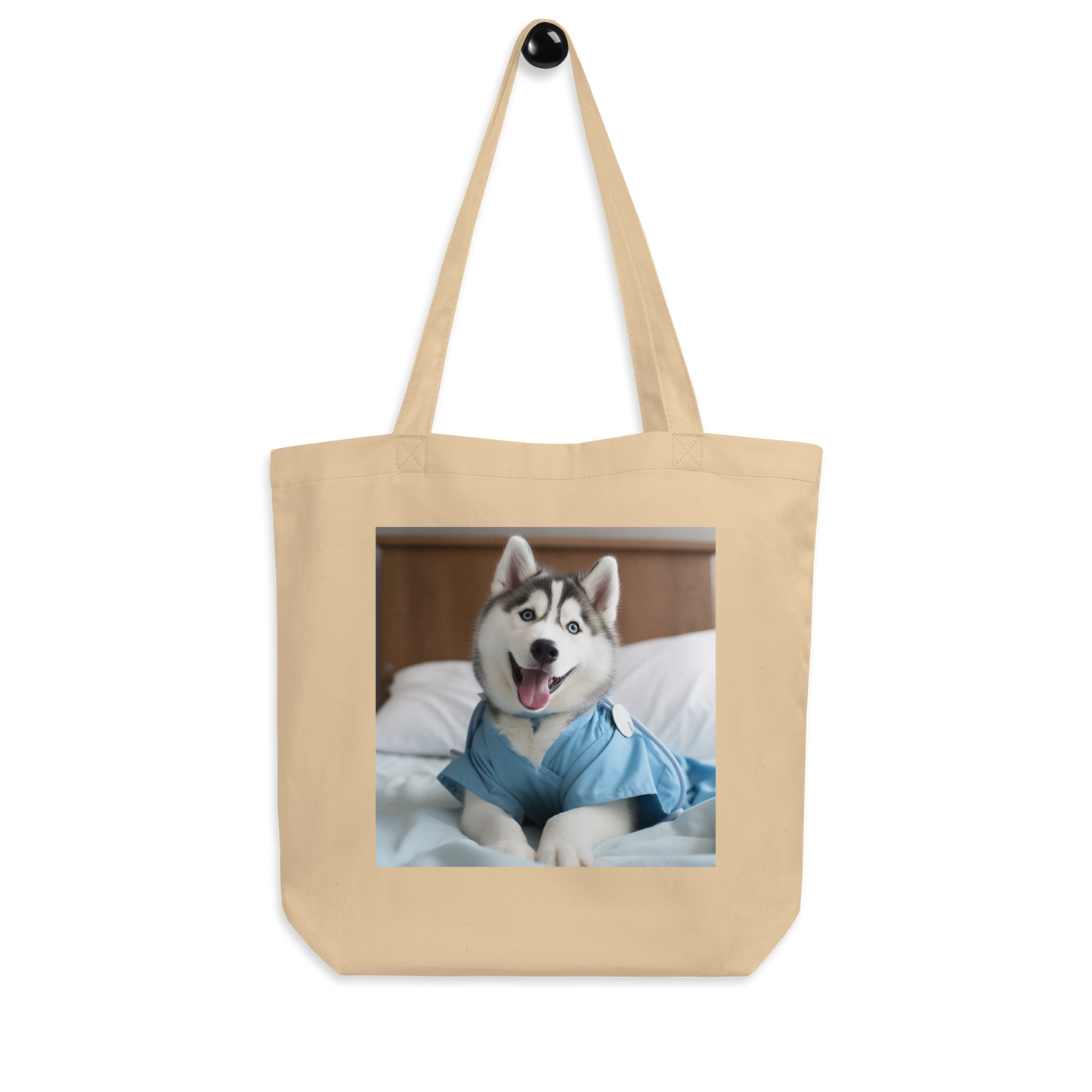 Siberian Husky Nurse Eco Tote Bag