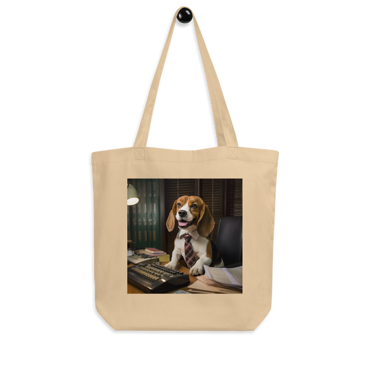 Beagle Accountant Eco Tote Bag