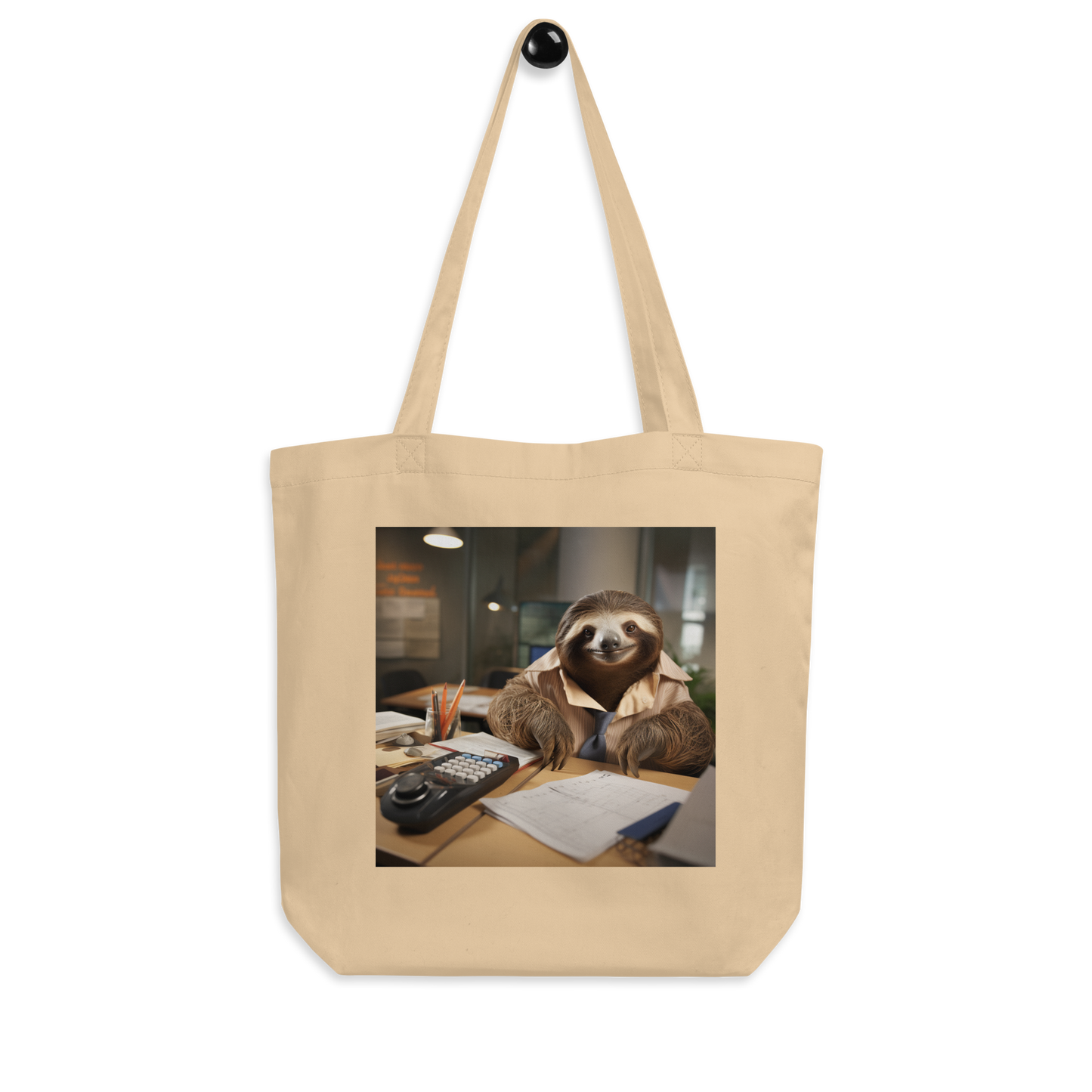 Sloth Accountant Eco Tote Bag