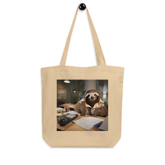 Sloth Accountant Eco Tote Bag