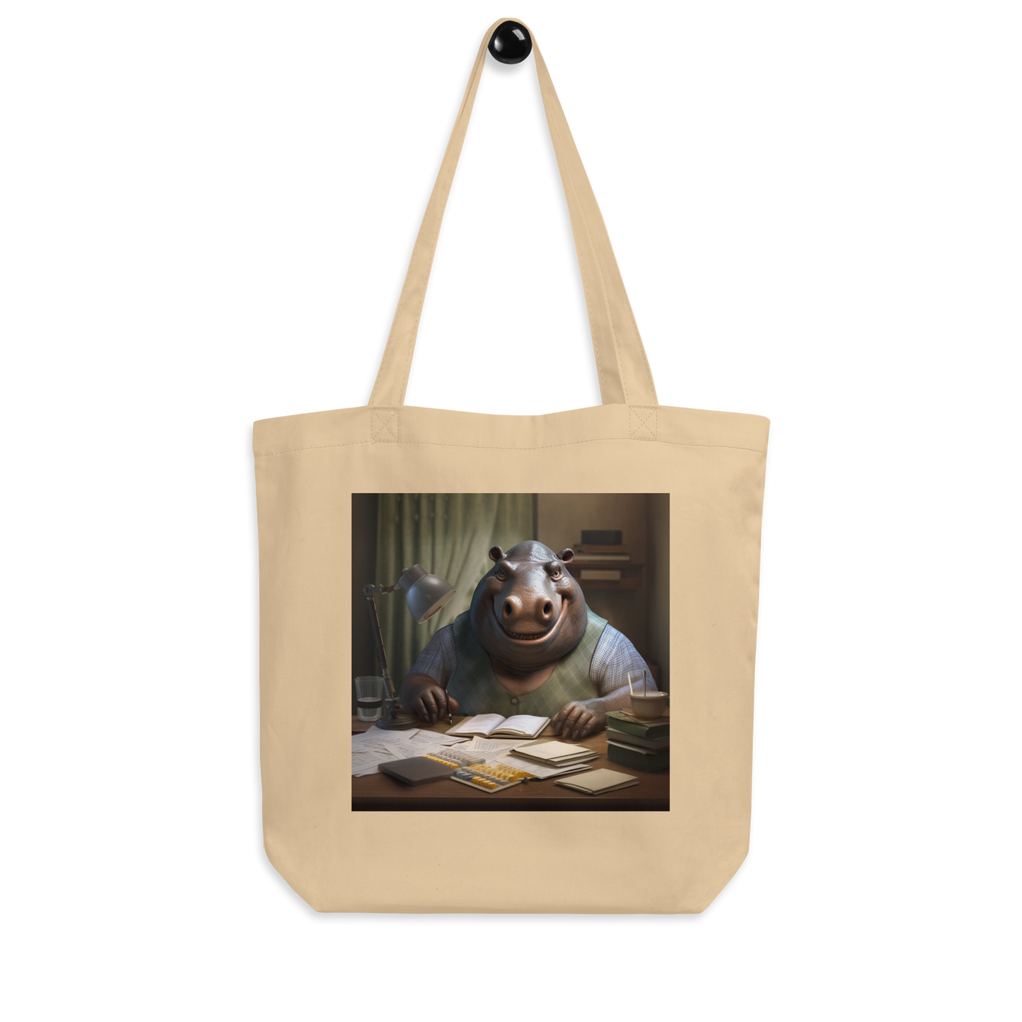 Hippo Accountant Eco Tote Bag