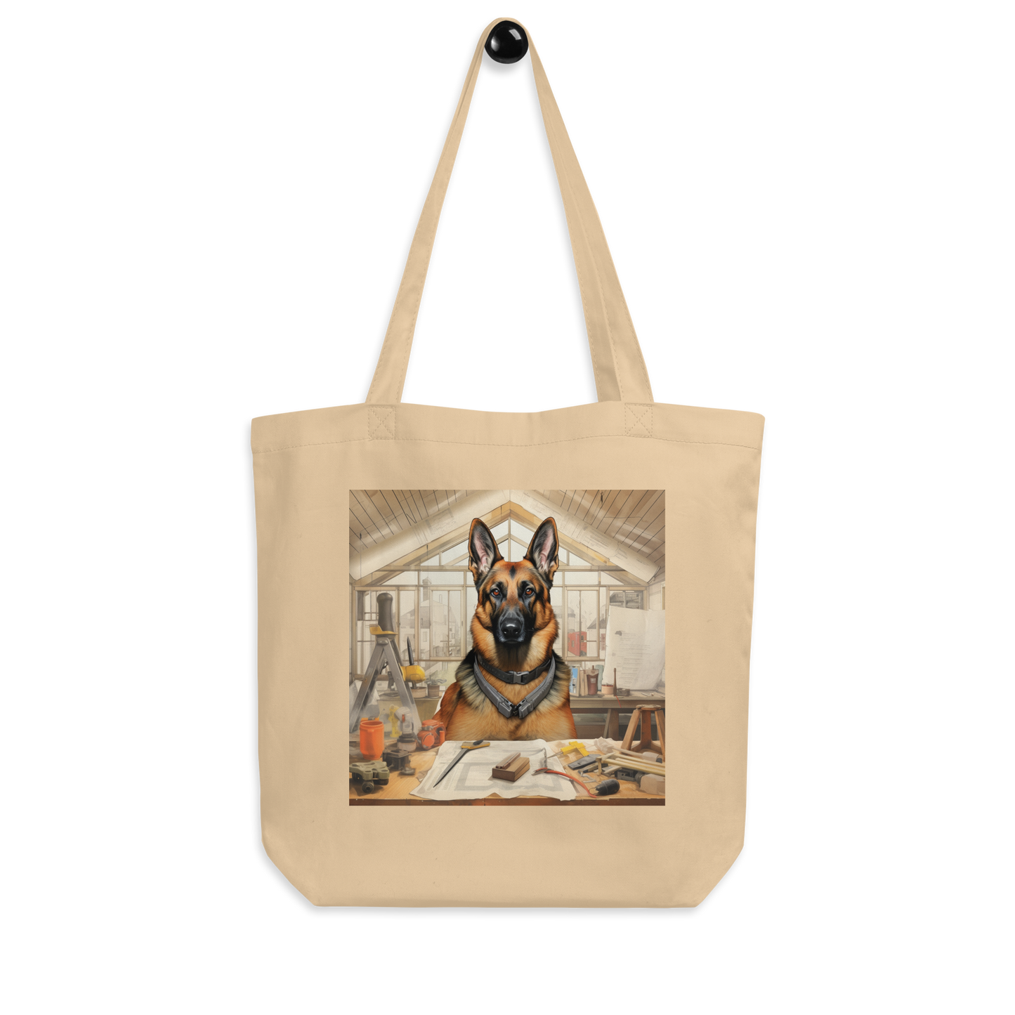 German Shepherd Architect Eco Tote Bag