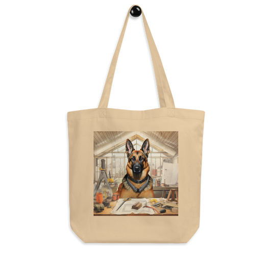 German Shepherd Architect Eco Tote Bag