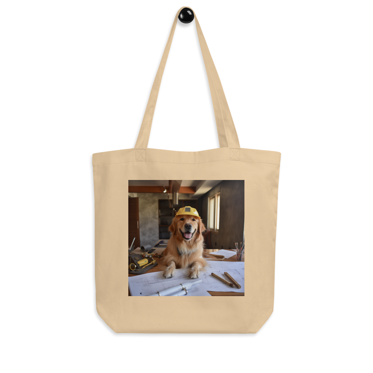 Golden Retriever Architect Eco Tote Bag