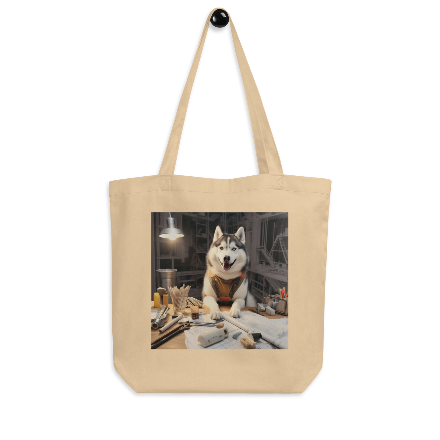 Siberian Husky Architect Eco Tote Bag