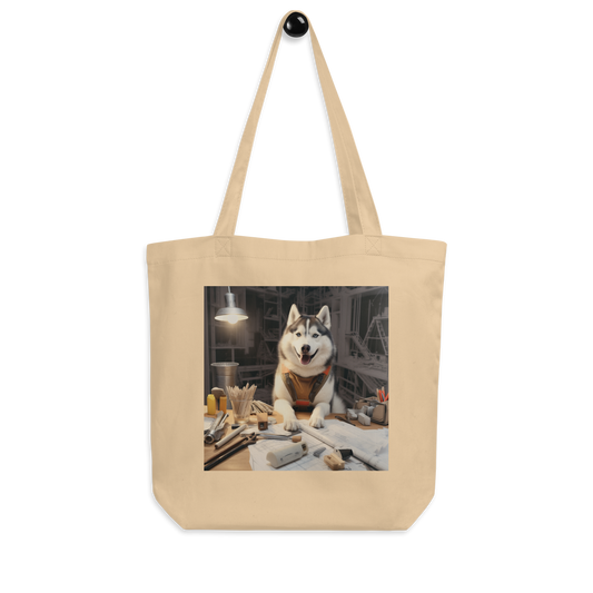 Siberian Husky Architect Eco Tote Bag