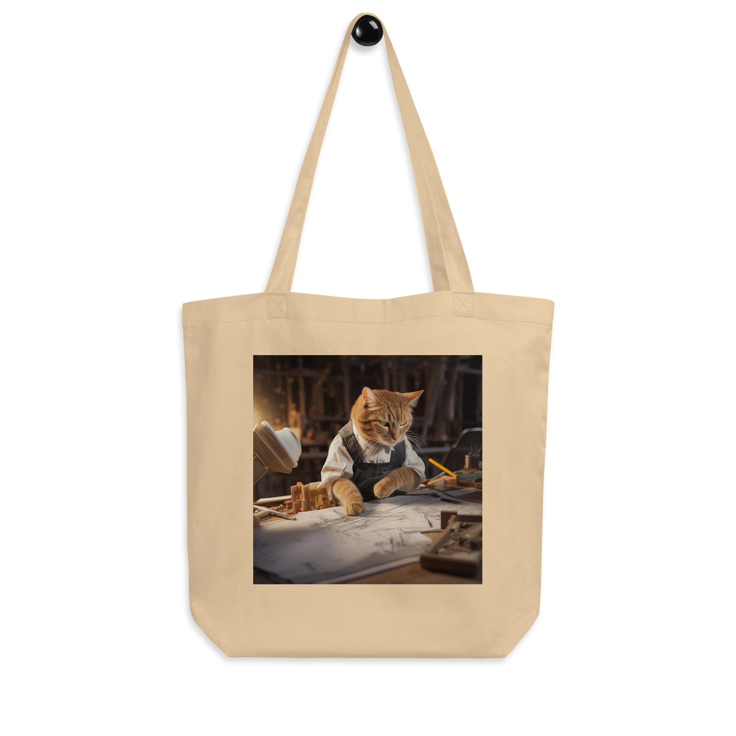 Domestic Shorthair Architect Eco Tote Bag