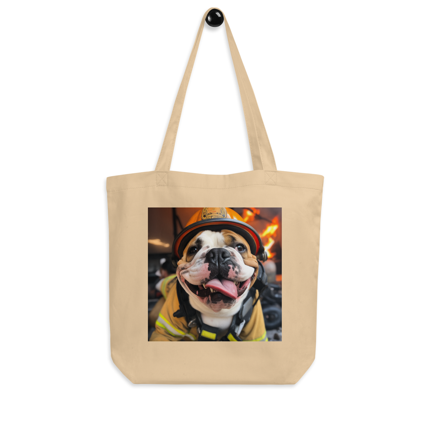 Bulldog Firefighter Eco Tote Bag