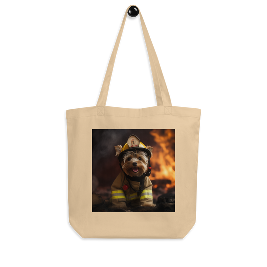 Yorkshire Terrier Firefighter Eco Tote Bag