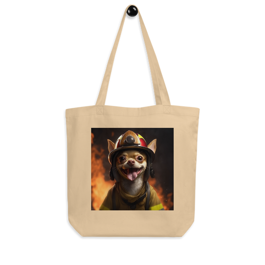 Chihuahua Firefighter Eco Tote Bag