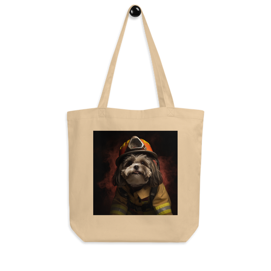 Shih Tzu Firefighter Eco Tote Bag