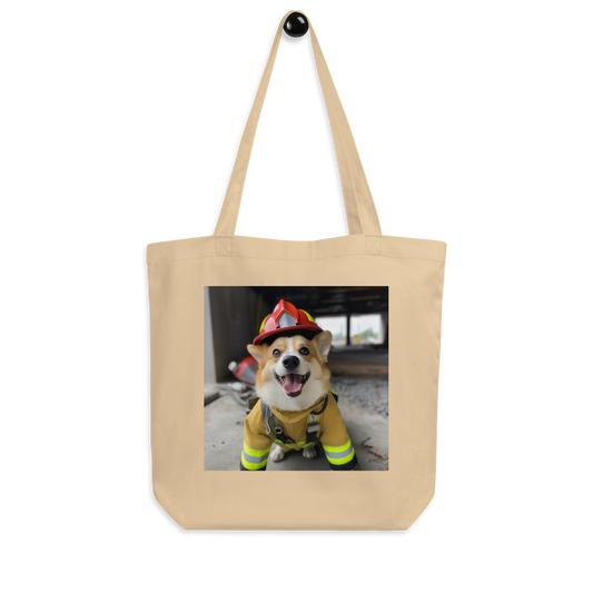 Pembroke Welsh Corgi Firefighter Eco Tote Bag