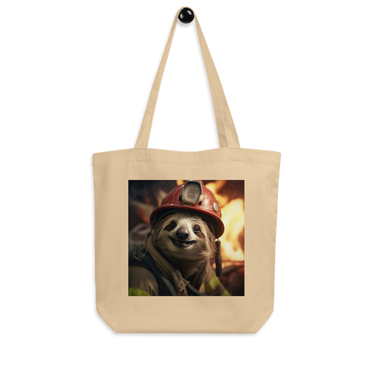 Sloth Firefighter Eco Tote Bag