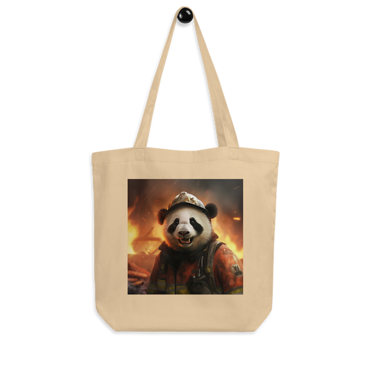 Panda Firefighter Eco Tote Bag