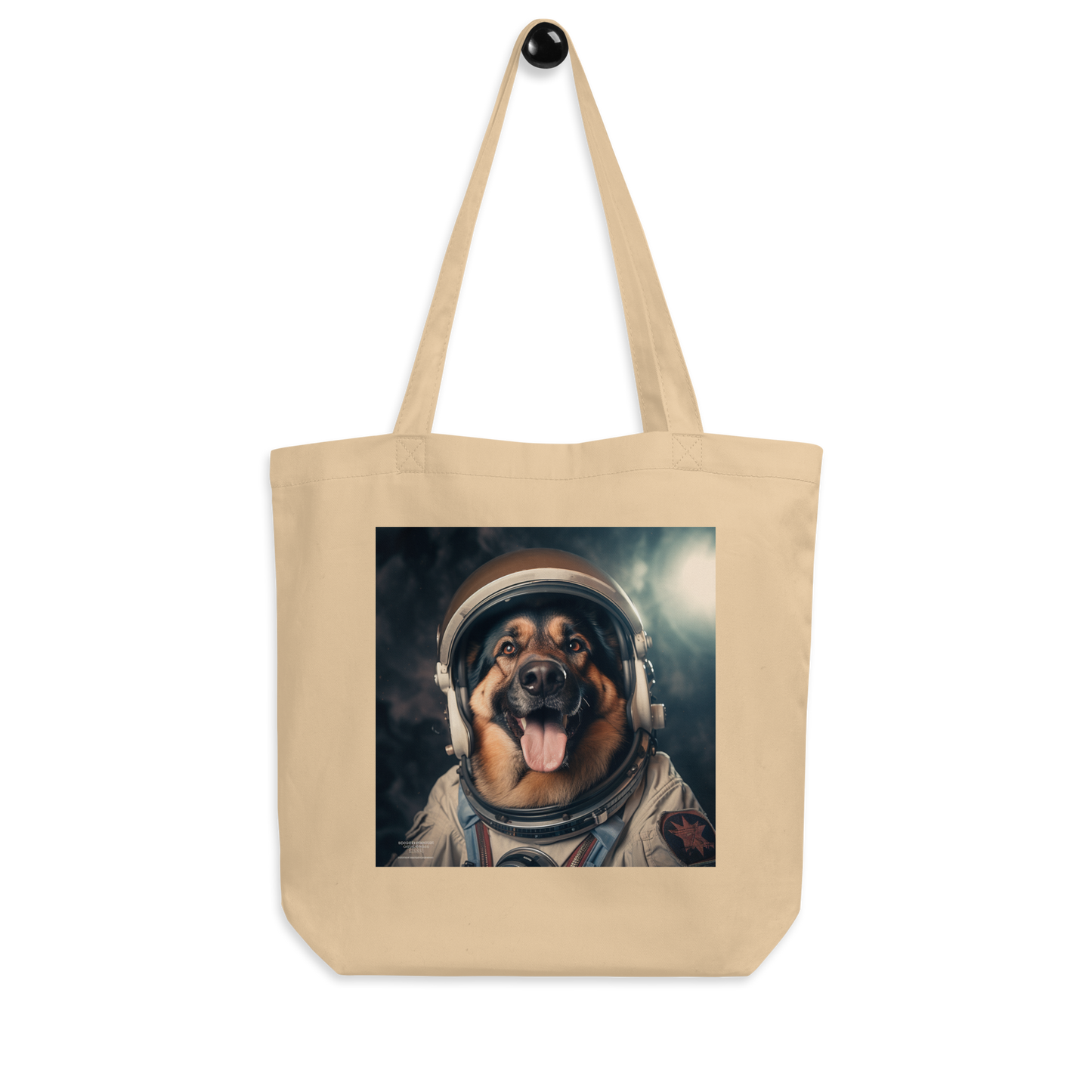 German Shepherd Astronaut Eco Tote Bag