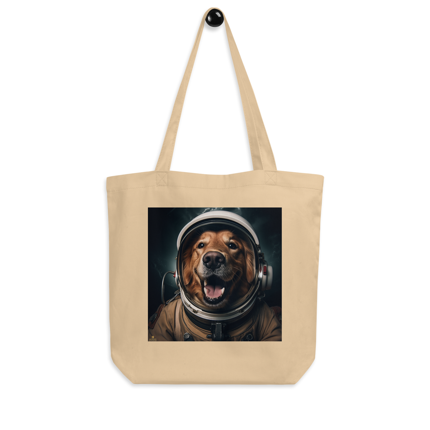 Golden Retriever Astronaut Eco Tote Bag