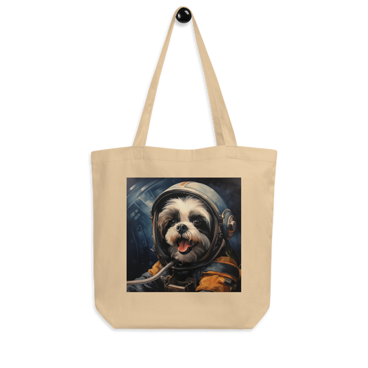 Shih Tzu Astronaut Eco Tote Bag