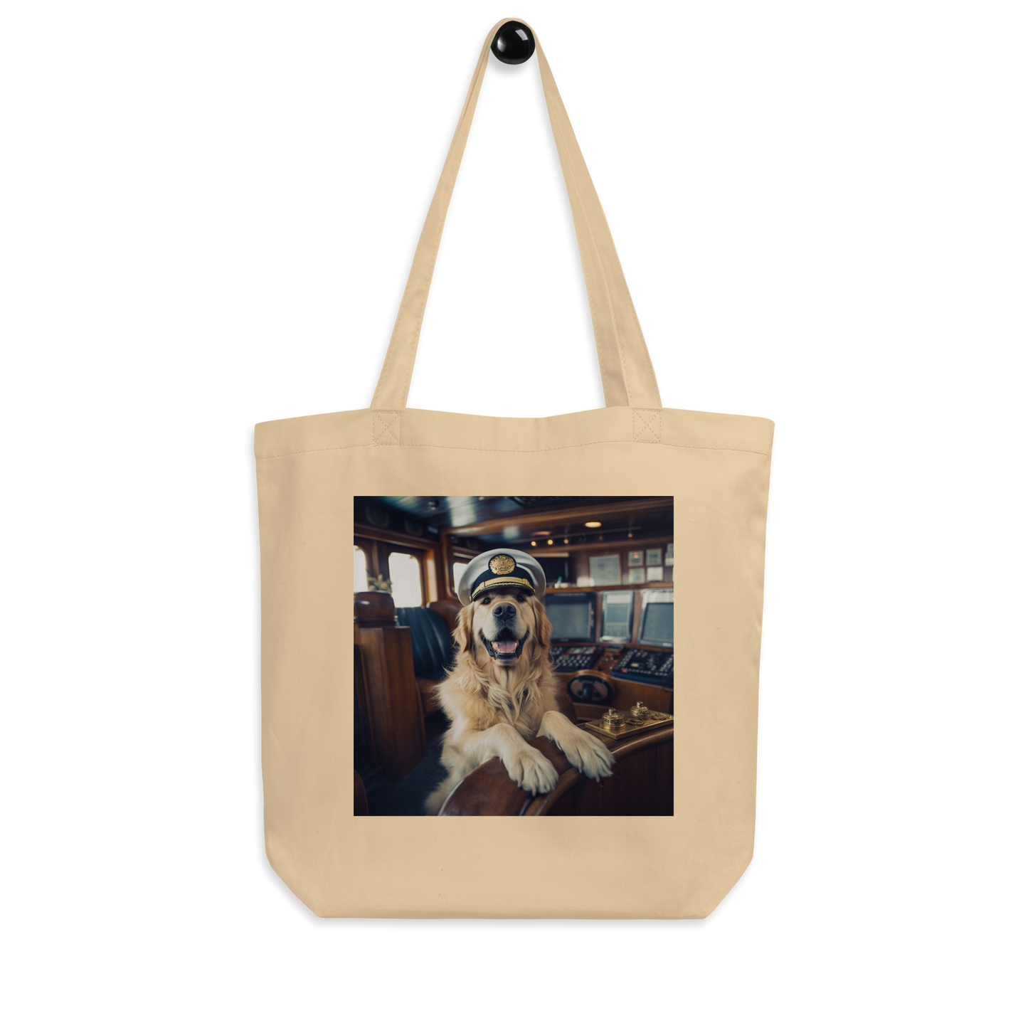 Golden Retriever CruiseShipCaptain Eco Tote Bag