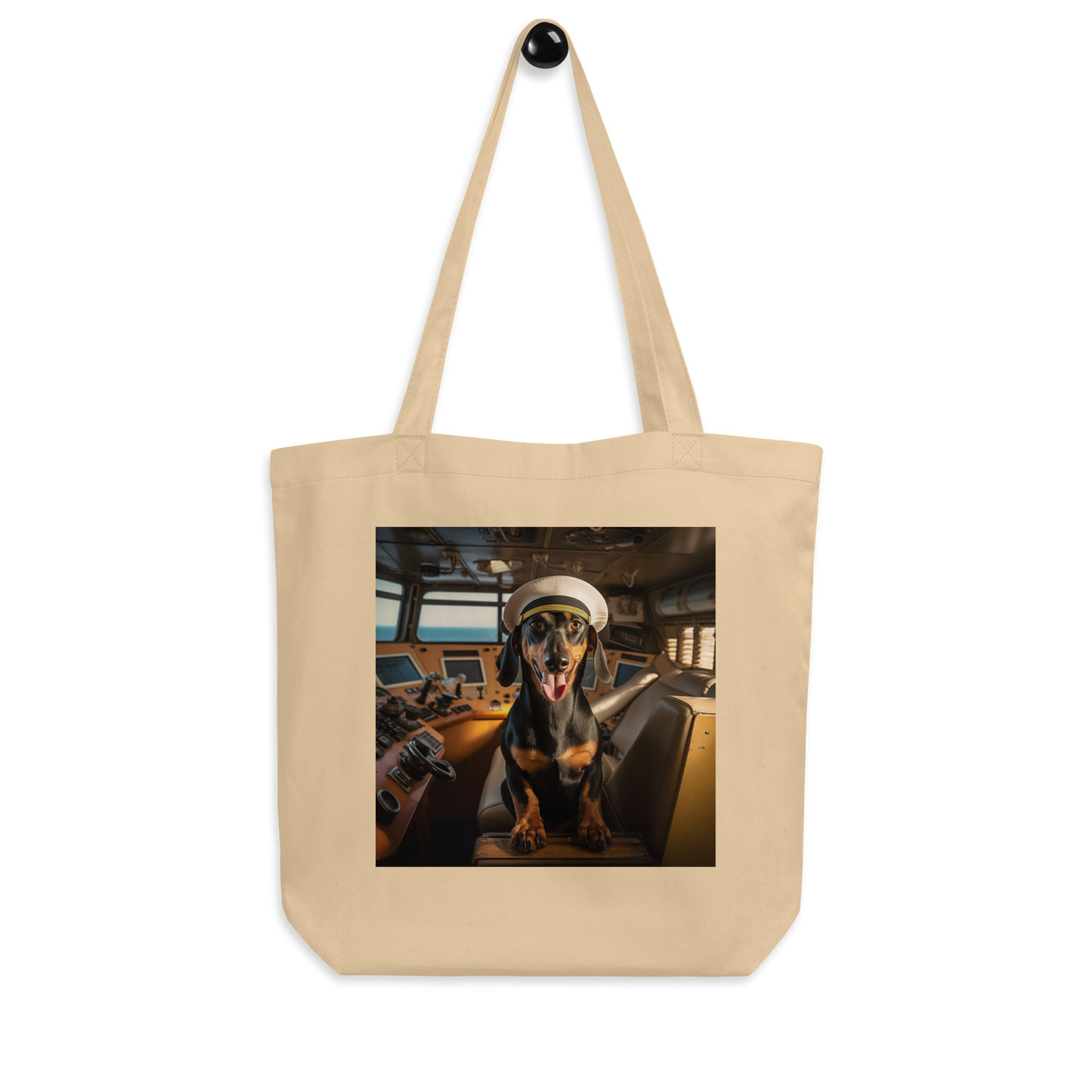 Dachshund CruiseShipCaptain Eco Tote Bag