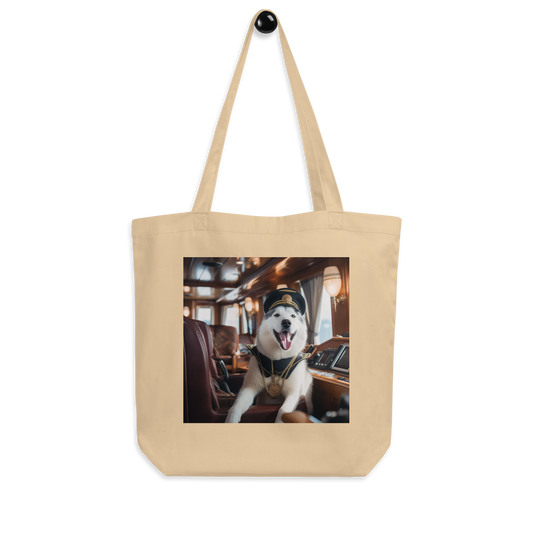 Siberian Husky CruiseShipCaptain Eco Tote Bag