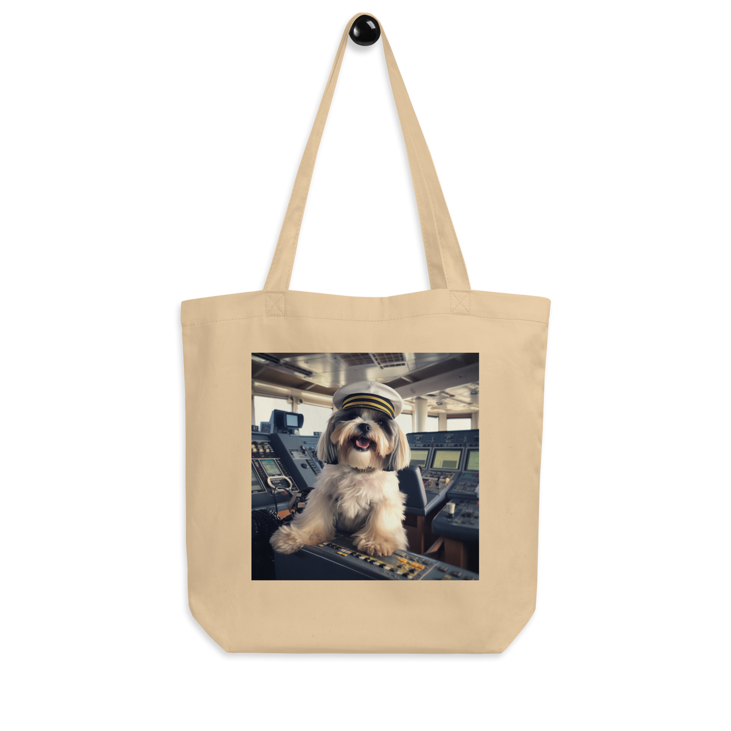 Shih Tzu CruiseShipCaptain Eco Tote Bag