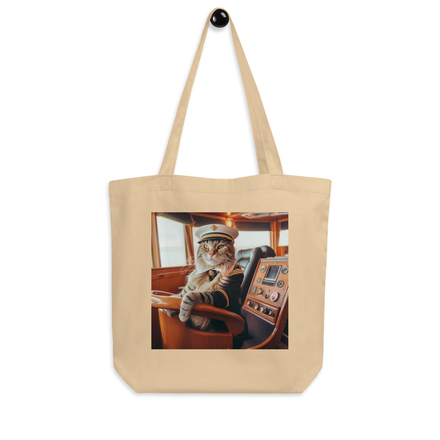 Domestic Shorthair CruiseShipCaptain Eco Tote Bag