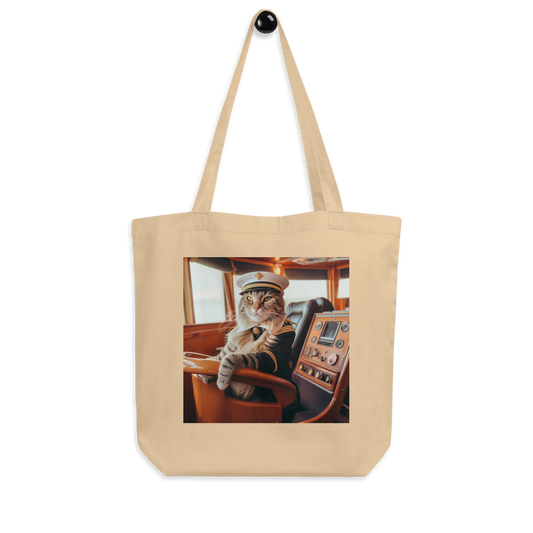 Domestic Shorthair CruiseShipCaptain Eco Tote Bag