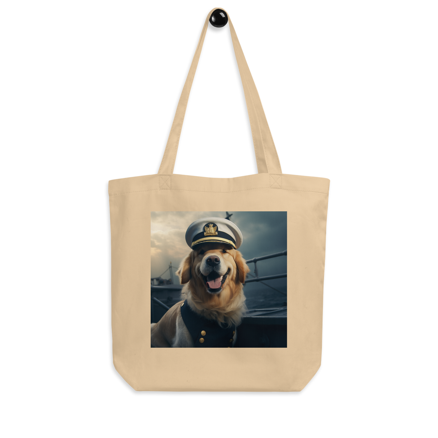 Golden Retriever NavyOfficer Eco Tote Bag