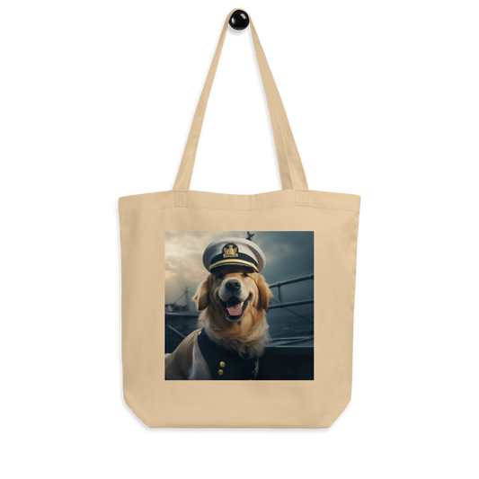 Golden Retriever NavyOfficer Eco Tote Bag