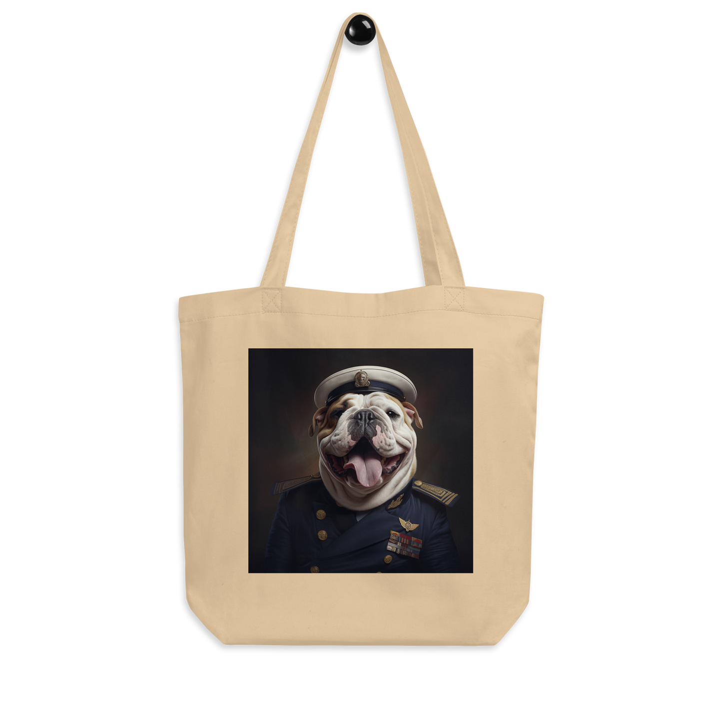 Bulldog NavyOfficer Eco Tote Bag