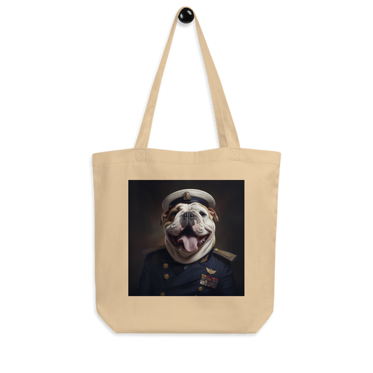 Bulldog NavyOfficer Eco Tote Bag