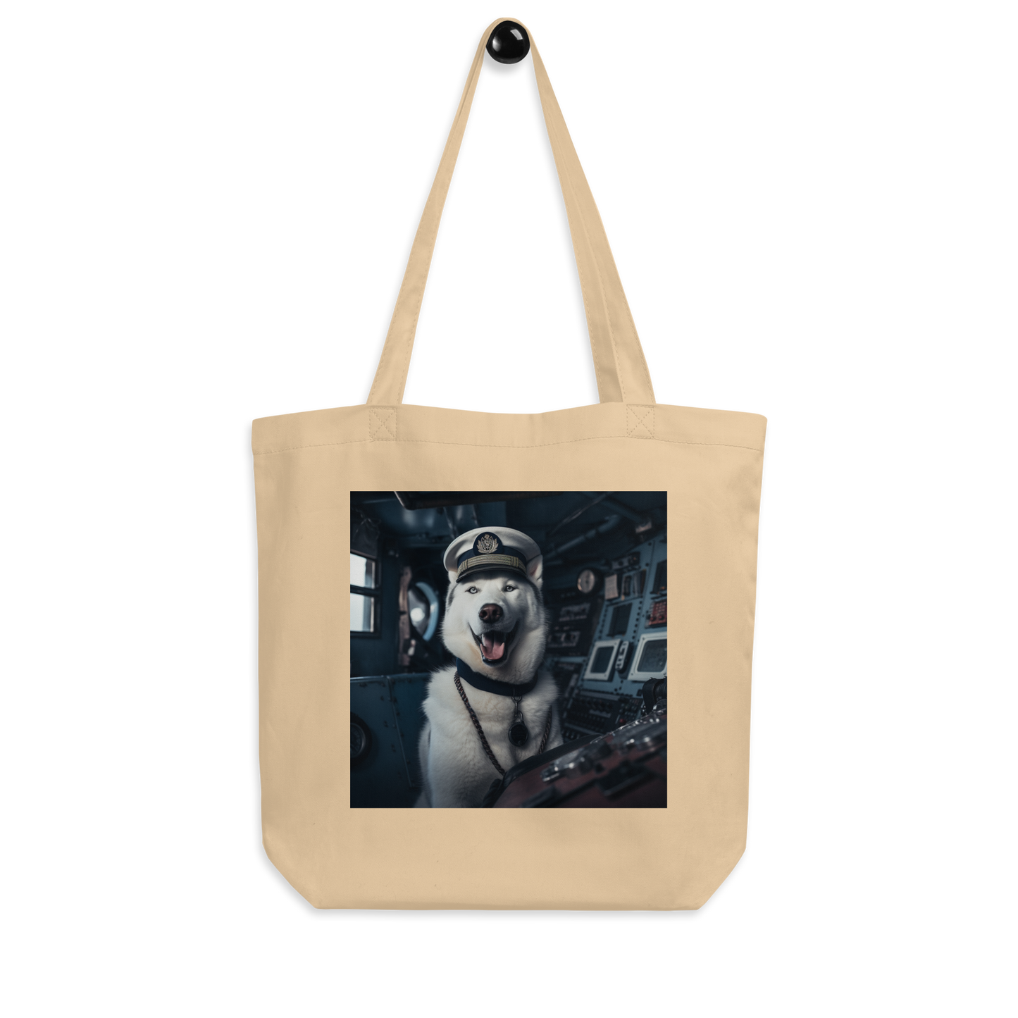 Siberian Husky NavyOfficer Eco Tote Bag