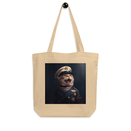 Domestic Shorthair NavyOfficer Eco Tote Bag