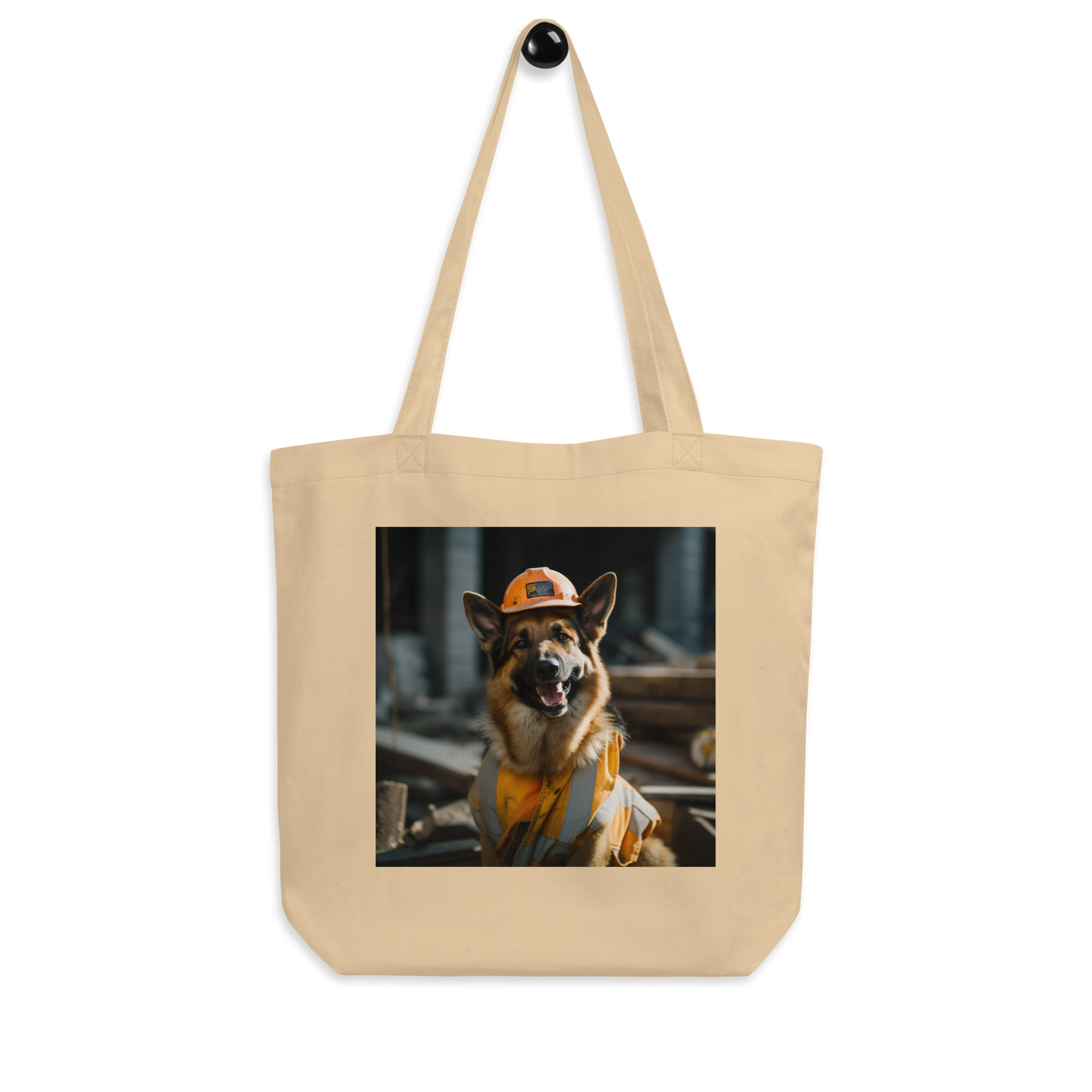 German Shepherd ConstructionWorker Eco Tote Bag