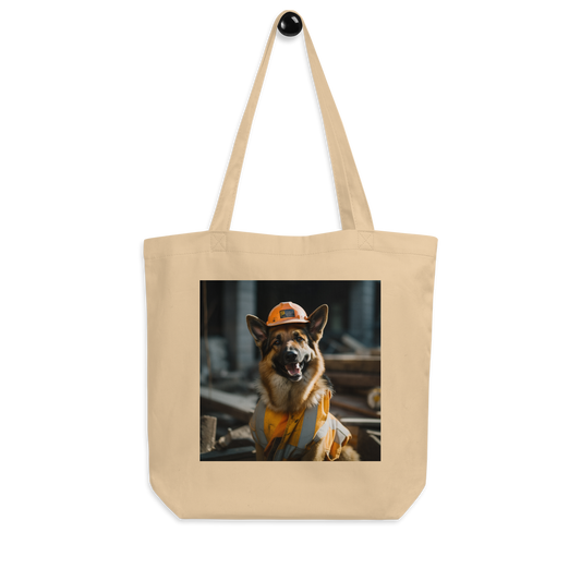 German Shepherd ConstructionWorker Eco Tote Bag