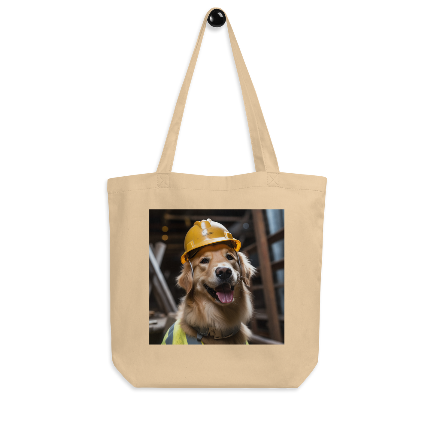 Golden Retriever ConstructionWorker Eco Tote Bag