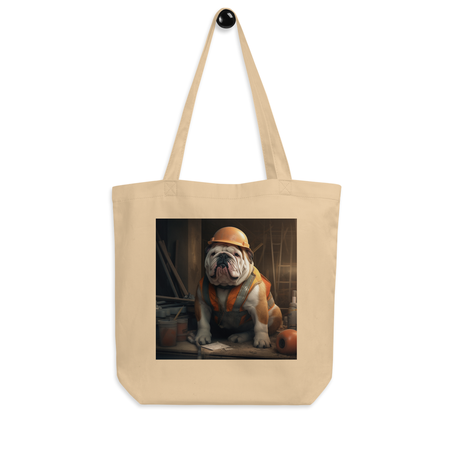 Bulldog ConstructionWorker Eco Tote Bag