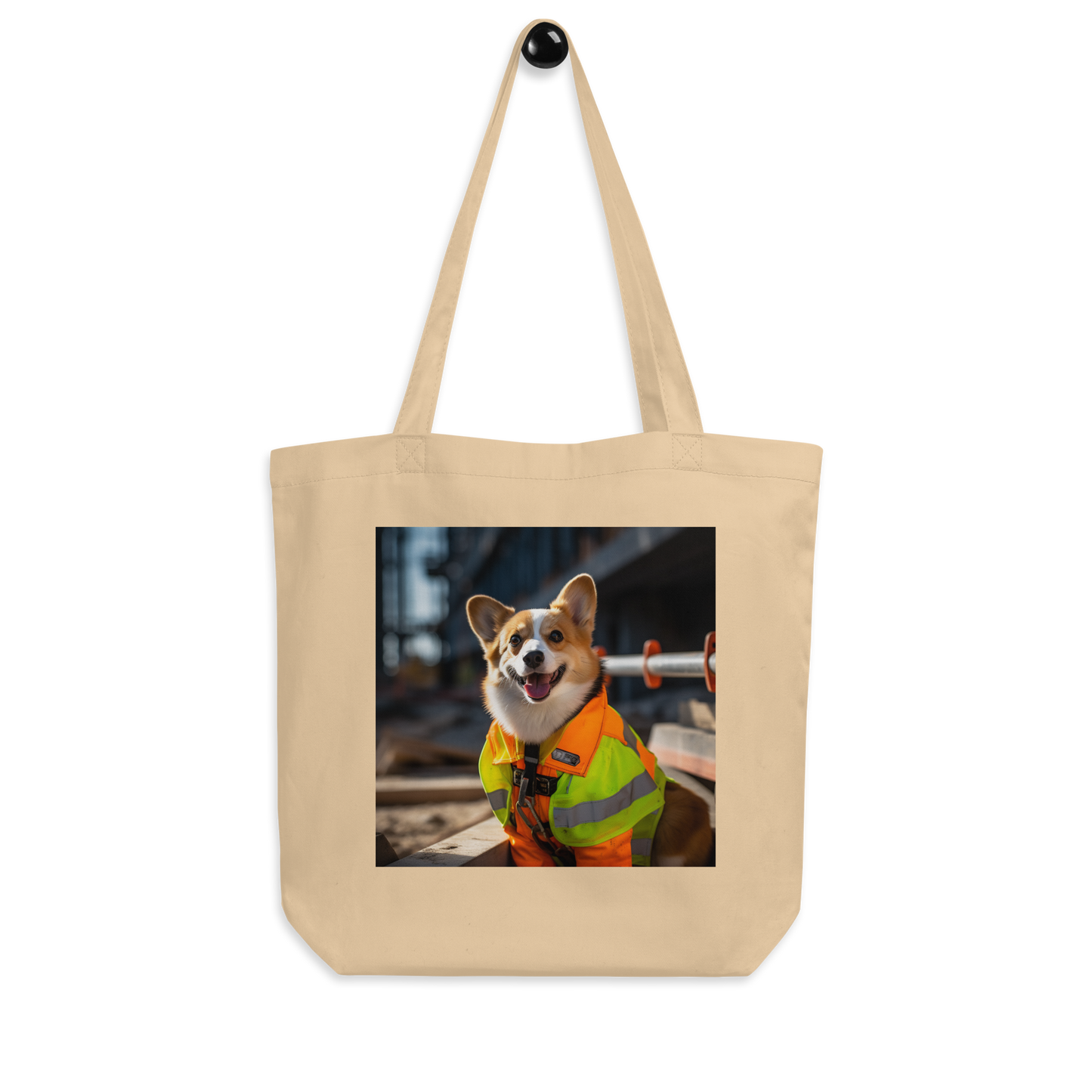 Pembroke Welsh Corgi ConstructionWorker Eco Tote Bag